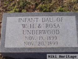 Infant Daughter Underwood