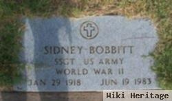 Sidney W Bobbitt, Sr