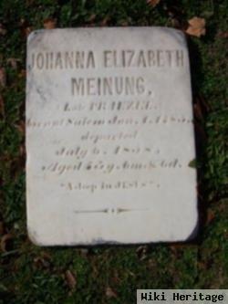 Johanna Elizabeth Praezel Meinung