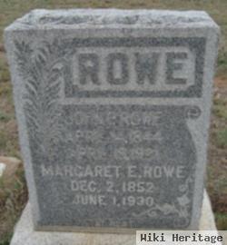 Margaret E Rowe