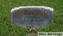 Marie Nicholas Warwick