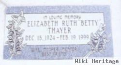 Elizabeth Ruth "betty" Thayer