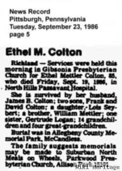 Ethel Mettler Colton