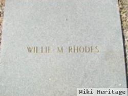 Willie M Rhodes