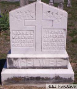 Nancy E "nannie" Williams Mcelwee