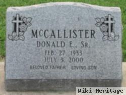 Donald E. Mccallister, Sr