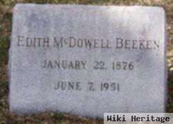 Edith Mcdowell Beeken