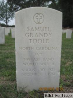 Pvt Samuel Grandy Toole