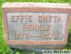 Effie Oneta Henkle