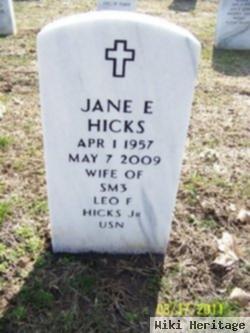 Jane E Hicks