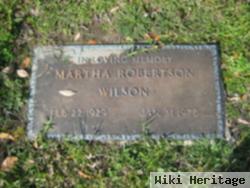 Martha Robertson Wilson