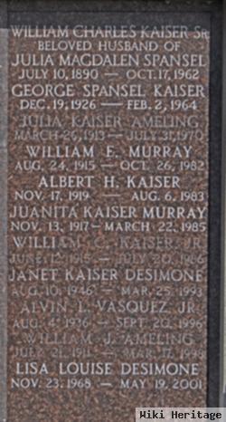 William Charles Kaiser, Sr