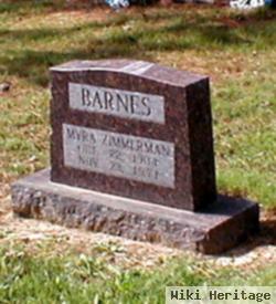 Myra Zimmerman Barnes