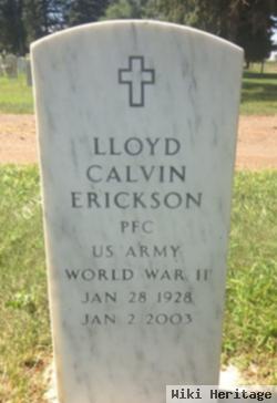 Pfc Lloyd Calvin Erickson