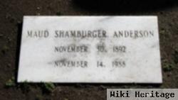 Maud Shamburger Anderson