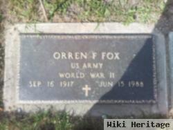 Orren F Fox