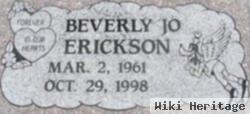 Beverly Jo "bev" Frye Erickson