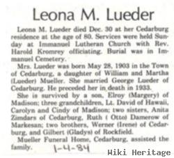 Mrs Leona Mueller Lueder