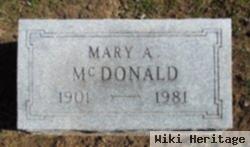 Mary A. Mcdonald