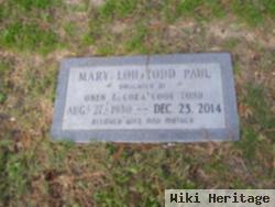 Mary Lou Todd Paul