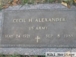 Cecil H Alexander