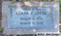 Clara F Geyer