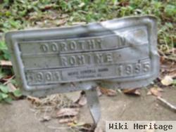 Dorothy V Romine