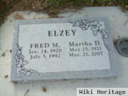 Martha D Elzey