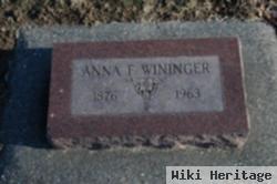 Anna F Wininger