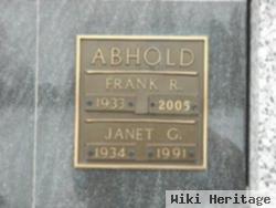 Frank R. "pee Wee" Abhold