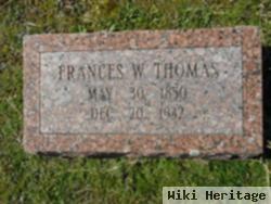 Frances W. "fannie" Hawthorne Thomas