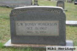 G W "boney" Roberson