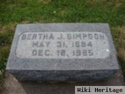 Bertha J Mcconnell Simpson