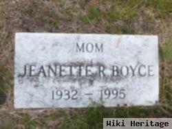 Jeanette R Boyce