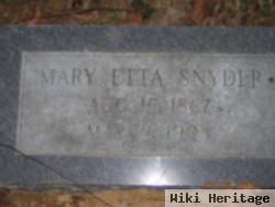 Mary Etta Snyder