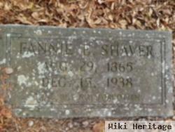 Fannie E Shaver