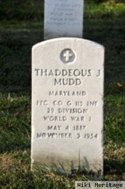 Thaddeous J Mudd