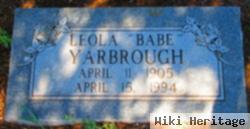 Leola "babe" Yarbrough