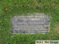 Martha Jane "sister" Hazlett