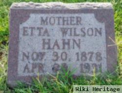 Etta Wilson Hahn