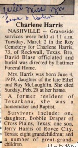 Charleen Mclaughlin Stuart Harris