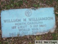 Lieut William H Williamson