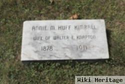 Annie M Huff Kimball Knapton