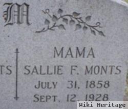 Sallie F Monts