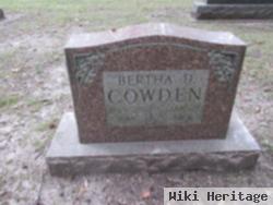 Bertha D Cowden