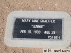 Mary Jane "jennie" Hamner Shaeffer