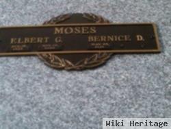 Elbert G Moses