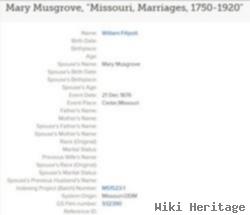 Mary C. Musgrave Fillpot