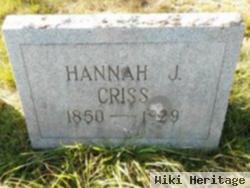 Hannah J Criss