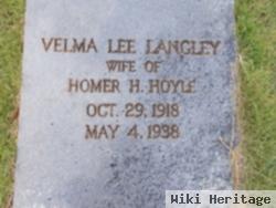 Velma Lee Langley Hoyle